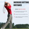 POENVFPO Golf Swing Training Aid, Elastic Cord, Rubber Golf Swing