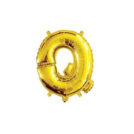 SHATCHI 16" Gold Letter Q Air Filled Foil Balloons Party Banner Decorations Gifts Self Inflating