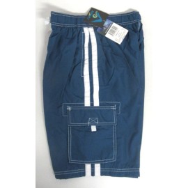 Kanu Surf Men's Barracuda Swim Trunks Board Shorts 7064 DENIM Blue -M