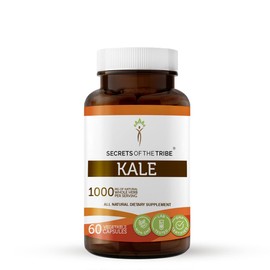Secrets of the Tribe Kale 60 Capsules, 1000 mg, Wildcrafted Kale (Brassica oleracea VAR Acephala) Dried Leaf (60 Capsules)
