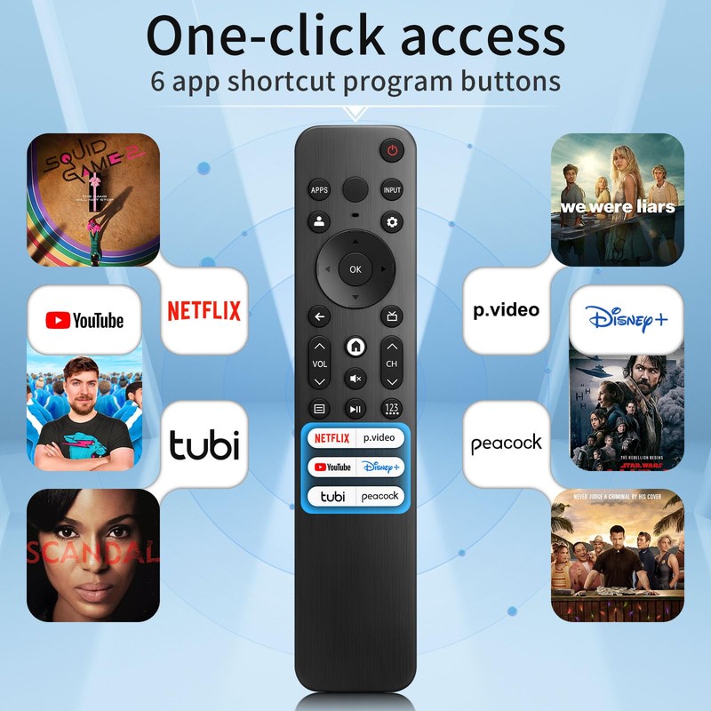 for Hisense-TV-Remote-Control-Replacement,Universal for Hisense UHD 4K ULED Google Smart TVs