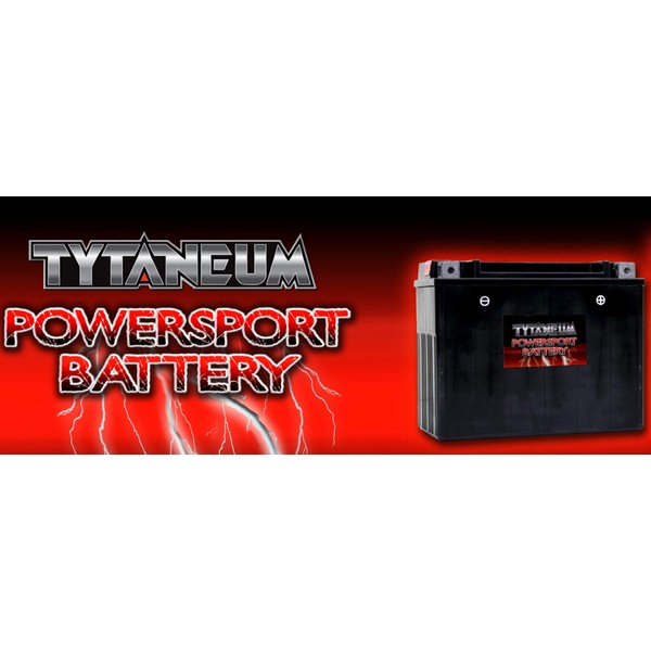 TYTANEUM Maintenance Free battery with acid YTX20L-BS compatible with Kawasaki