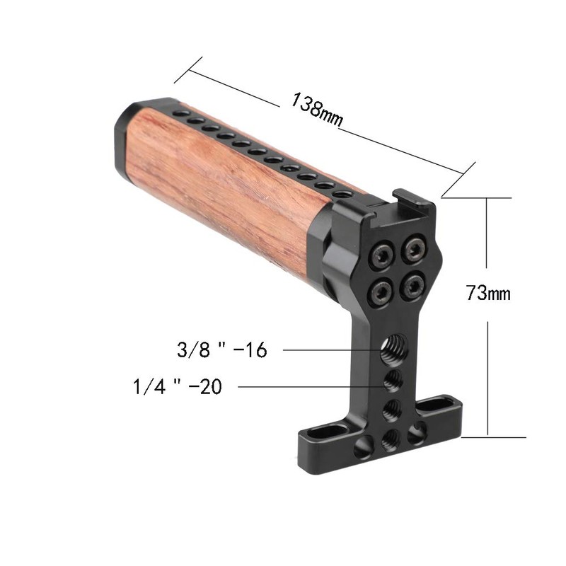 camvate Top Handle Cheese Handle Natural Wood Grip 1/4 "&