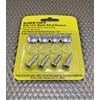 Set of Plastic License Plate Caps and Stainless Steel Screws