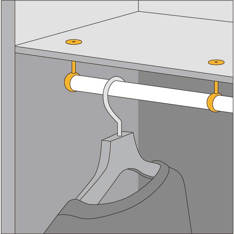 Shimizu SH-PBH25T SH-PBH25T Hang Brackets, 25 Pieces, Chrome