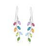 Ross-Simons 3.10 ct. t.w. Multi-Gemstone Vine Drop Earrings in Sterling