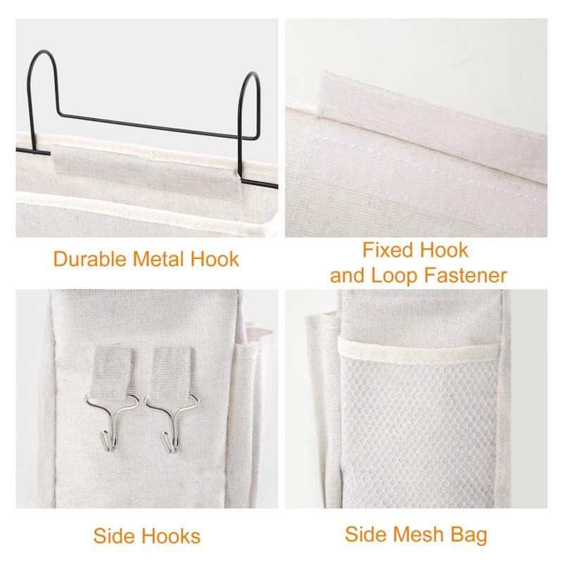 Surblue Bedside Caddy Bedside Storage Bag Hanging Organizer for Bunk,