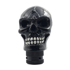 Mavota Skull Manual Automatic Gear Shift Knobs with Adapters Fit Car Truck SUV Black