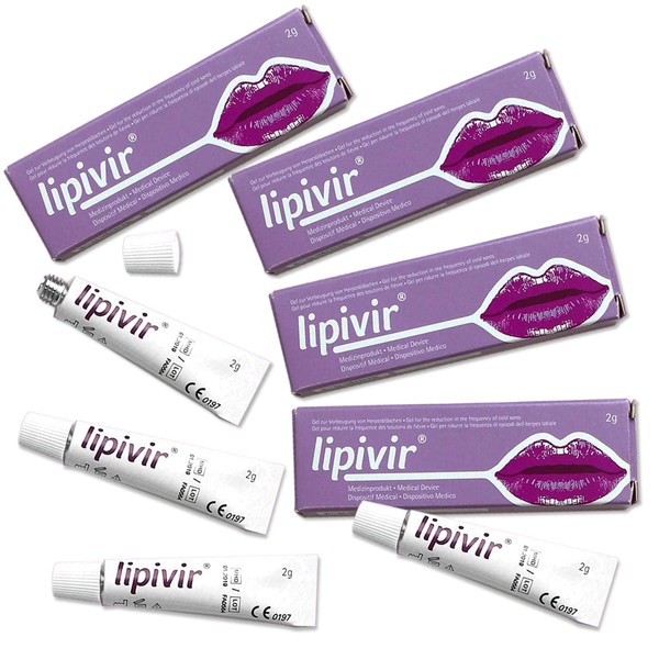 lipivir (R) 2g - The Ultimate Cold Sore Cream and Prevention Treatment (x4 Tubes) - Prevent Breakouts, Boost Confidence, Clinically Proven