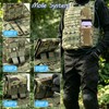 Molle Phone Pouch, Dual-Compartment Tactical Phone Pouch with Us Flag