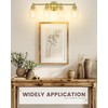 FEMILA Vanity Lights for Bathroom, Modern 4-Light Gold Bathroom Light
