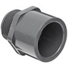 Spears 836 Series PVC Pipe Fitting, Adapter, Schedule 80, 3/4"