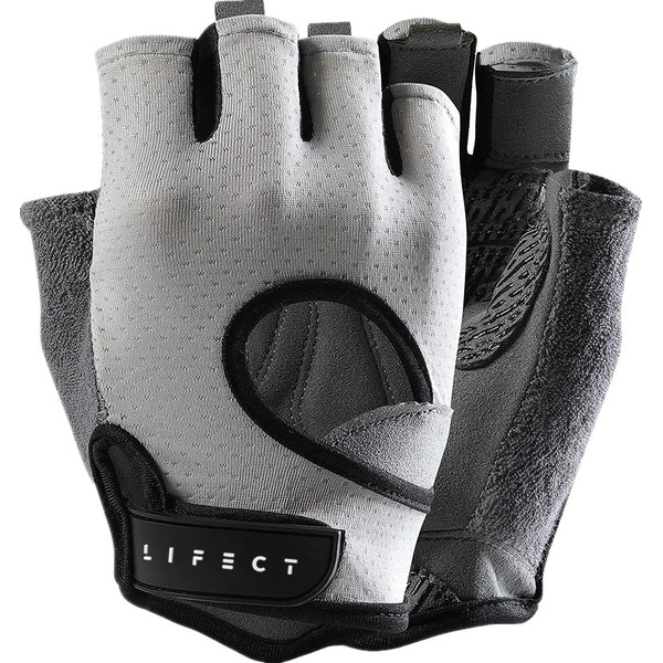 LIFECT Freedom Workout Gloves, Knuckle Weight Lifting Shorty Fingerless Gloves