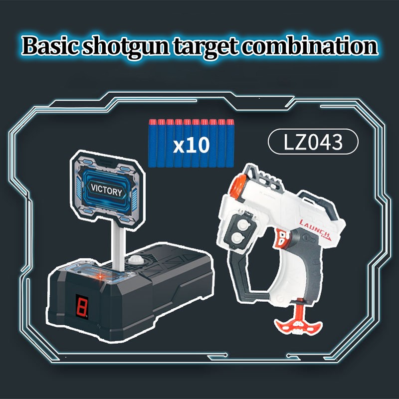 LZ043 Target and Toy Shotgun Combo Soft Pellet Toy Shotgun
