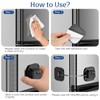 Fridge Refrigerator Lock with Combination, Heavy Duty Lock for Cabinet,