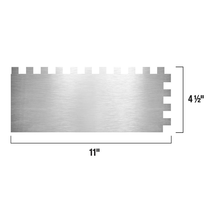 QEP 1/2" x 1/2" x 1/2" Square Notch Carbon Steel