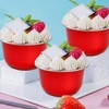 Hacaroa 100 Pcs Aluminum Foil Baking Cups with Dome Lids,