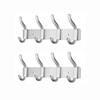 MEIJO Stainless Steel Coat Hooks, Wall Coat Hooks with 4