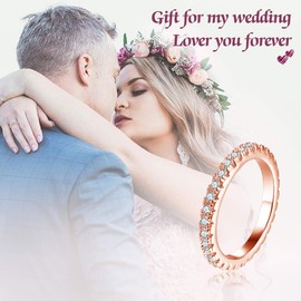 JIANGYUE Silver Rings for Women 3 CT Engagement Rings for Women AAA Grade Cubic Zirconia Ring Promise Wedding Band for Her