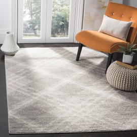 Safavieh Adirondack Collection ADR128B Modern Moroccan Area Rug, 9' x 12', Ivory / Silver
