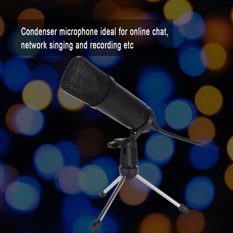 Portable Condenser USB Microphone for PC Laptop with Tripod Stand