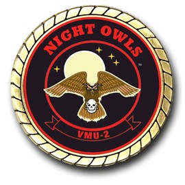Military Productions VMU-2 Night Owls US Marine Corps Challenge Coin