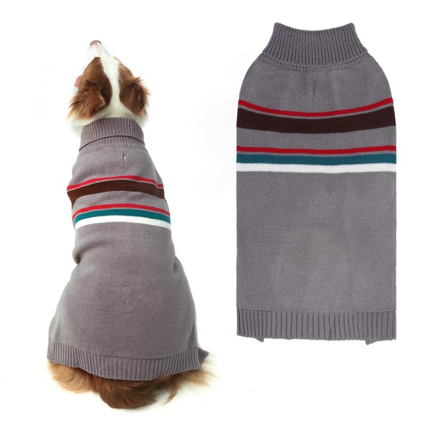 PAWCHIE Dog Sweater - Warm Coat Turtleneck Thick Dog Clothes