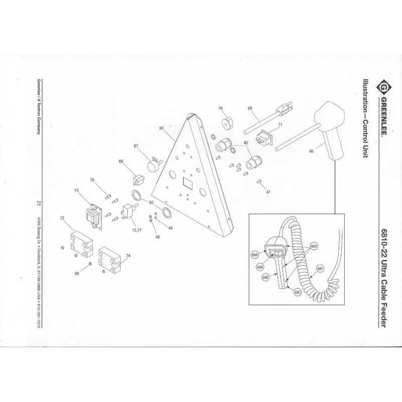 Greenlee NEW VARIABLE SPEED CONTROL POTENTIOMETER FOR A GREENLEE 6810
