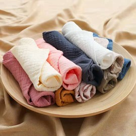 Reoyloep Washcloths for Baby, 5 Pack Wash Towel Muslin Squares 23x23cm/9.06"x9.06" Baby Burp Cloth Cotton Facial Towels Super Soft
