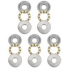 sourcing map 5pcs F8-22M Miniature Thrust Ball Bearings 8mm Bore
