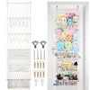 iHansee 5 Tier Stuffed Animal Storage Shelf Net, 17x61 Inch