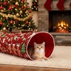 Cat Tunnel Christmas Tree Skirt Cat Donut Tunnel Bed,Gingerbread Man