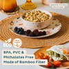 Nook Theory 4 Pack Reusable Bamboo Plates - Non-Toxic Toddler