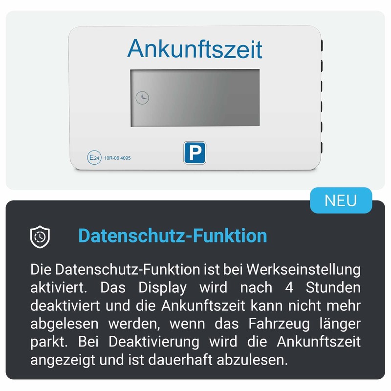 Parkwächter V1 Automatic Parking Disc According to Road Traffic Regulations,