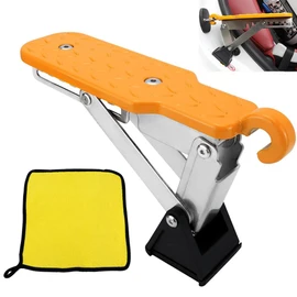 HHWRT Car Door Step, Universal Fit Car Door Steps, Adjustable Stand Pedal for Door Latch, Foldable Cars Door Step Stand Pedal, Foldable Roof Rack Door Step Up on Doors Latch, Adjustable Car Step Hook
