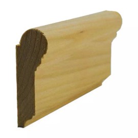 NewMouldings EWPC12 Picture Hanging Rail 2-1/4" Tall x 3/4" Moulding. Unfinished - Poplar, Sample 5 inch