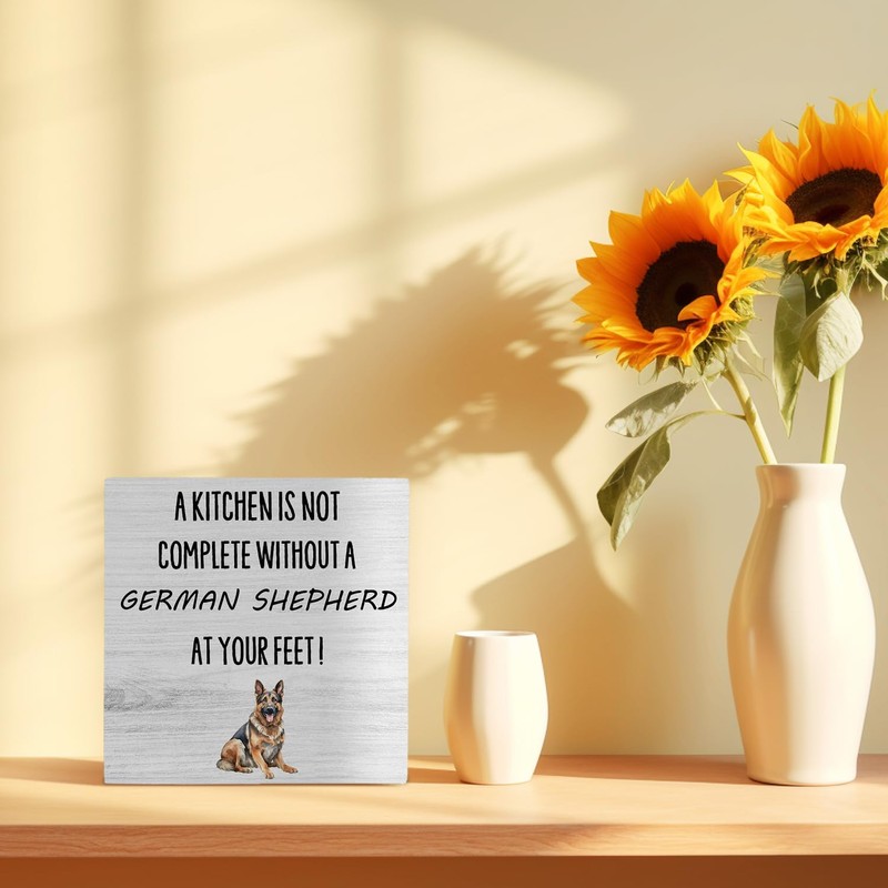 Funny Kitchen Signs - German Shepherd Gifts For Women,German Shepherd