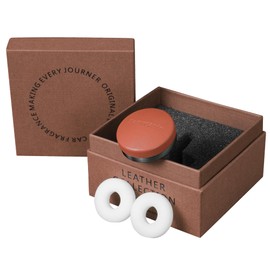 Dapucarin Car Air Freshener Vent Clip Fragrance Long Lasting Auto Odor Eliminator - Made with Natural Plant Extracts - Mocha Brown Leather Diffuser with 2 Pieces Blue Moment Scent Refills