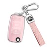 MILD EAST for VW Car Key Fob Cover with Keychain,