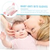 Abaodam 2Pcs Adjustable Thumb Stop Gloves Soft Finger Protectors for