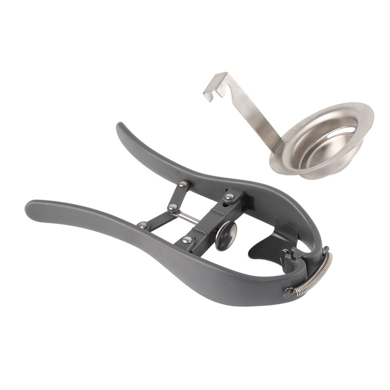Egg Cracker Professional Handheld Automatic Quick Open Stainless Steel Egg