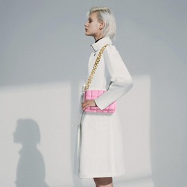 NAARIIAN Puffer Woven Bag Chunk Chain Crossbody Purse Padded Cassette Shoulder Handbags Messenger(Pink)