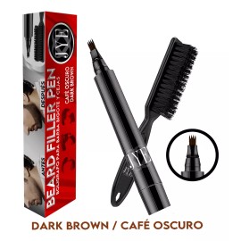 JYE Pincel Bolígrafo Café Oscuro Para Barba Bigote Cejas Jye