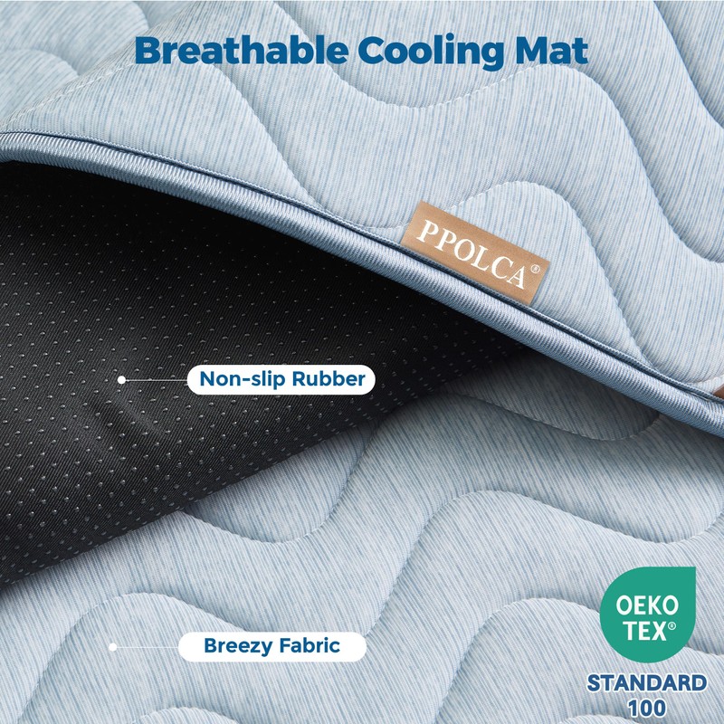 PPOLCA Waterproof Cooling Mat for Large Dogs - Q-MAX>0.5, Thin