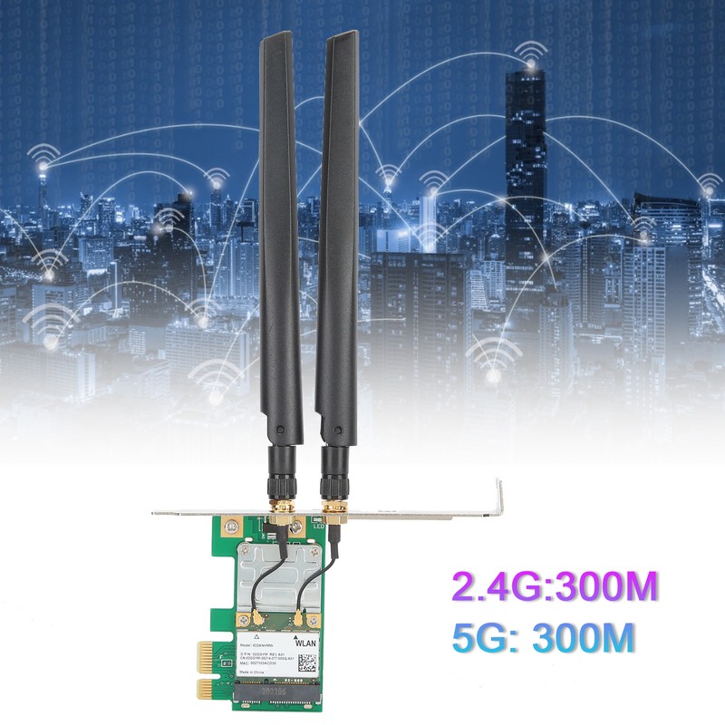 6200AGN Desktop Networks Card 2.4G/5G Dual Frequency 300M Wireless Rate