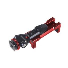 CS PRIORITY Handy-Klemmhalterung Halterung Kaltschuhhalterung Magnetischer Saugfuß für Smartphone DSL-Kamera Vlog Halterung Stativadapter (Typ A Rot)