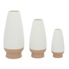 Deco 79 Ceramic Oval Vase, Set of 3 12", 10",