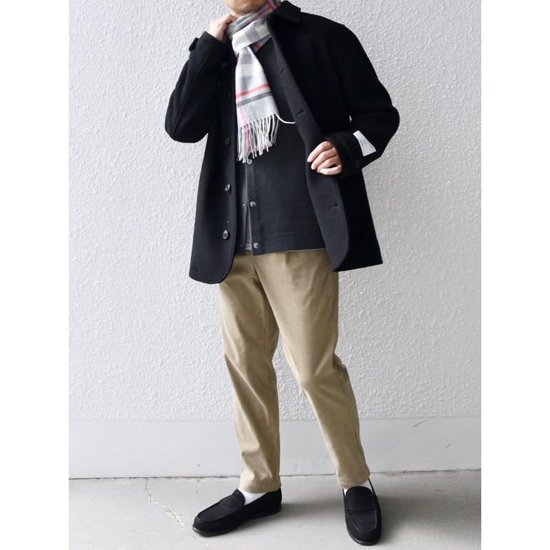 SHIPS ANY 718380066 SURPLUS YARN W/C CHK MUFF, Off White2