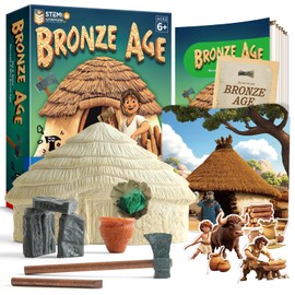 EDUMAN Bronze Age Fossil Dig Kit for Kids, Dig it Up Ancient Creatures Kit, Archaeology Kits with Mining Kit Tools, Educational Toys & Stem Toys for Kids Age 6+, Birthday Gifts for Boys Girls