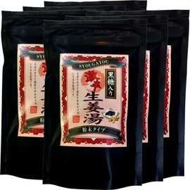 [Kochi Prefecture Ginger] [Spicy] Brown Sugar Ginger Hot Water 10.6 oz (300 g) x 6 Bags Set, Sugamo Teahouse Sannenen
